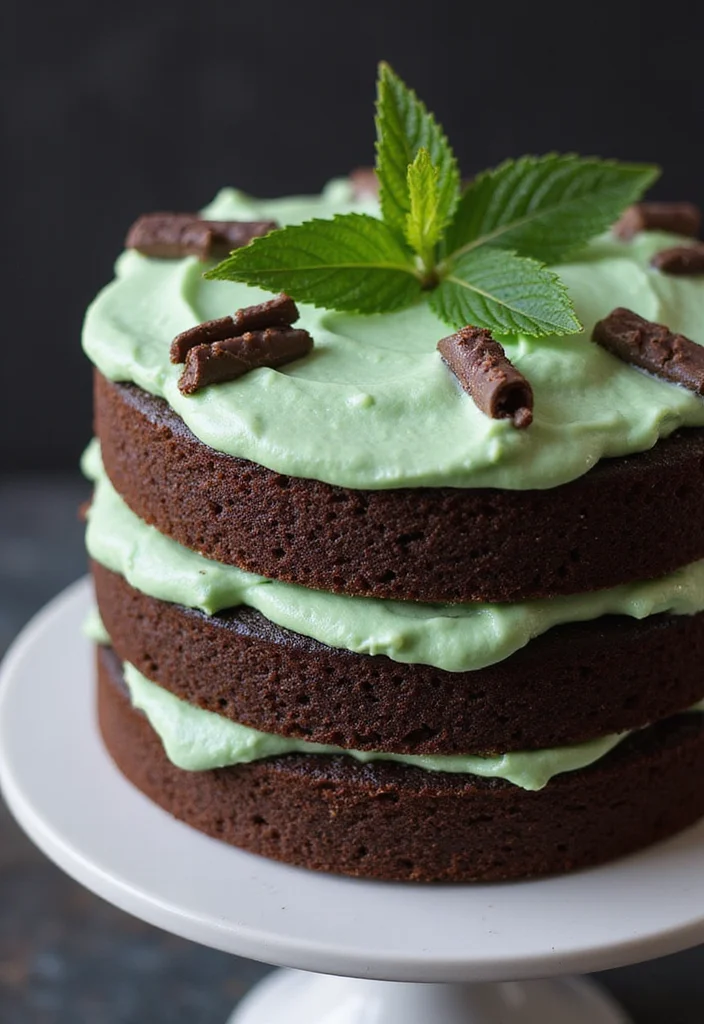25 Naked Cake Ideas for Your Hochzeit That Will Steal the Show! - 12. Chocolate Mint Indulgence