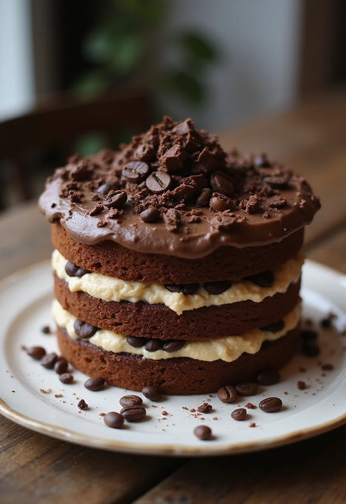 25 Naked Cake Ideas for Your Hochzeit That Will Steal the Show! - 14. Mocha Madness