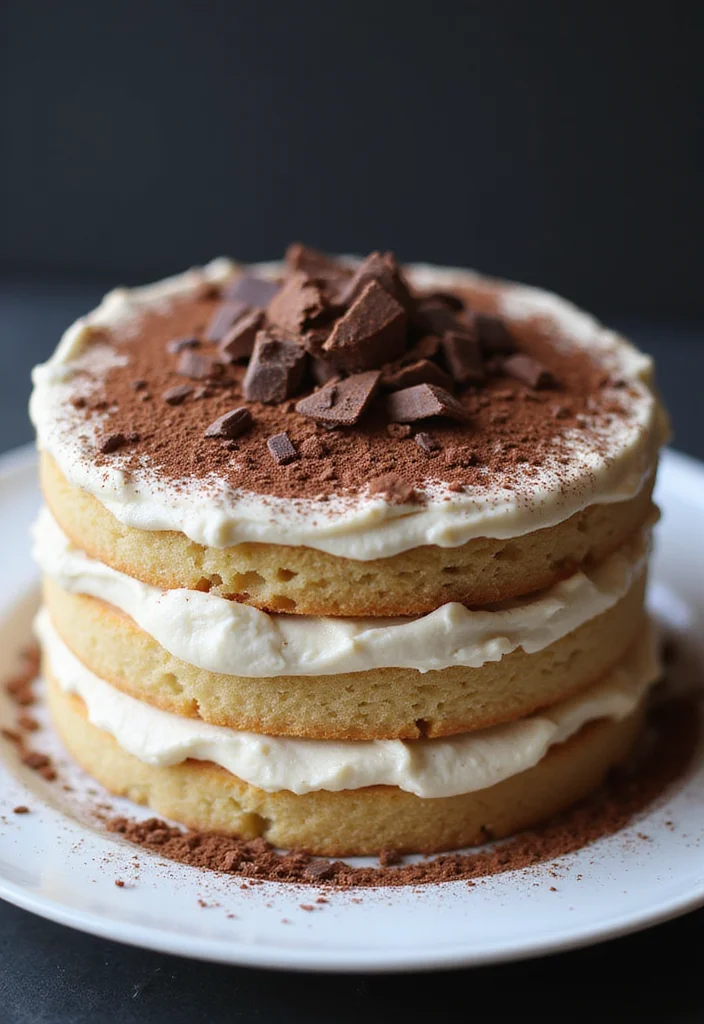25 Naked Cake Ideas for Your Hochzeit That Will Steal the Show! - 17. Tiramisu Inspired Delight
