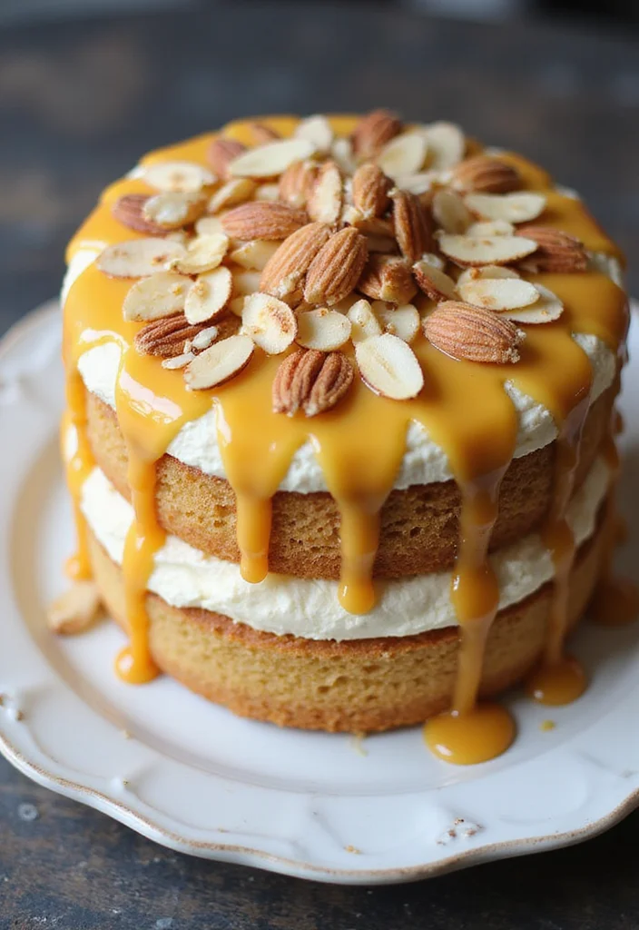 25 Naked Cake Ideas for Your Hochzeit That Will Steal the Show! - 18. Honey Almond Cake