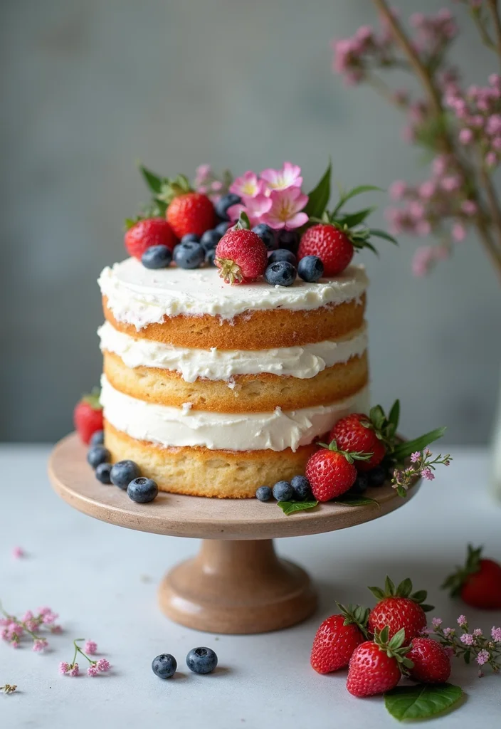 25 Naked Cake Ideas for Your Hochzeit That Will Steal the Show! - 19. Vanilla Bean Dreams