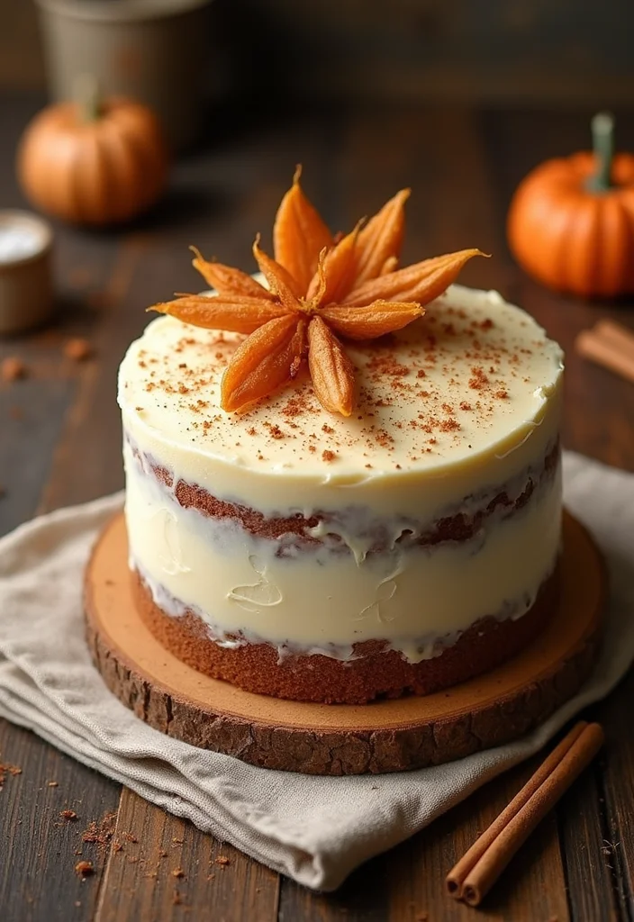 25 Naked Cake Ideas for Your Hochzeit That Will Steal the Show! - 20. Ginger Spice Cake