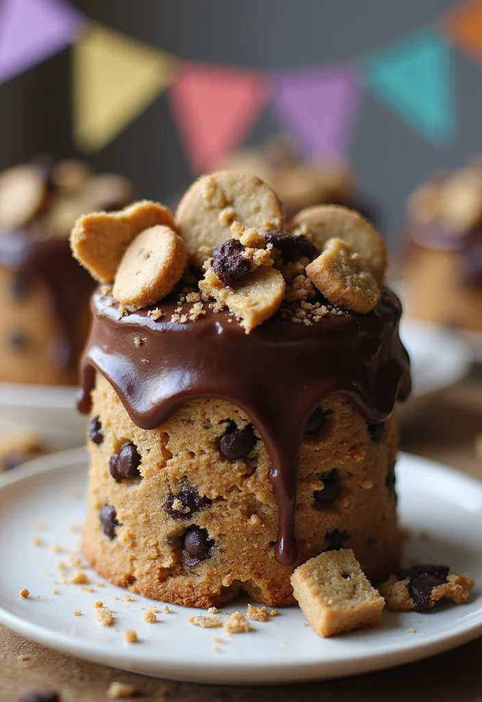 Discover 12 Unique Wild Birthday Cakes That Will Steal the Show (Get Ready for #7!) - 10. The Cookie Dough Delight Cake