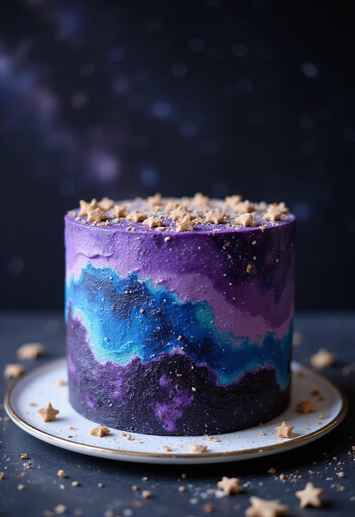 Discover 12 Unique Wild Birthday Cakes That Will Steal the Show (Get Ready for #7!) - 4. The Galaxy Dream Cake