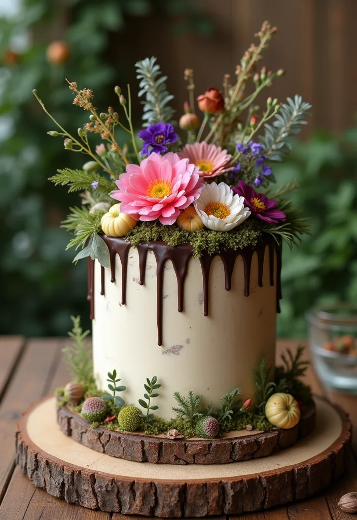 Discover 12 Unique Wild Birthday Cakes That Will Steal the Show (Get Ready for #7!) - 5. The Nature-Inspired Woodland Cake
