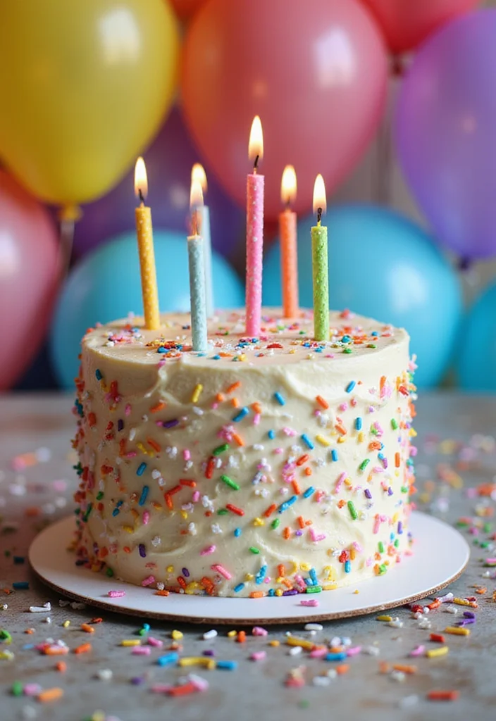 Discover 12 Unique Wild Birthday Cakes That Will Steal the Show (Get Ready for #7!) - 6. The Funfetti Party Cake