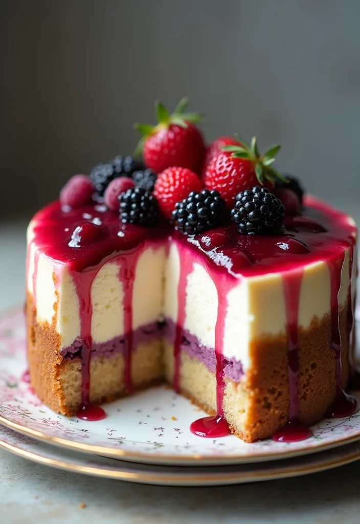 Discover 12 Unique Wild Birthday Cakes That Will Steal the Show (Get Ready for #7!) - 9. The Cheesecake Surprise Cake