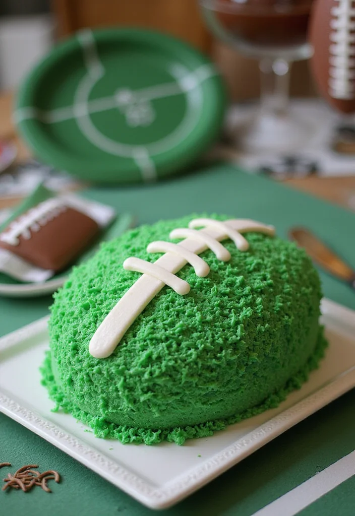 Score Big with a Football-Themed Birthday Cake Your Kids Will Adore! - 1. Classic Football Cake