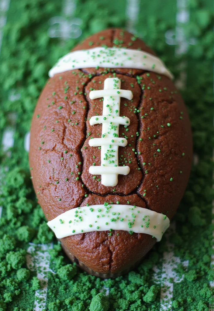 Score Big with a Football-Themed Birthday Cake Your Kids Will Adore! - 7. Football Cupcake Cake