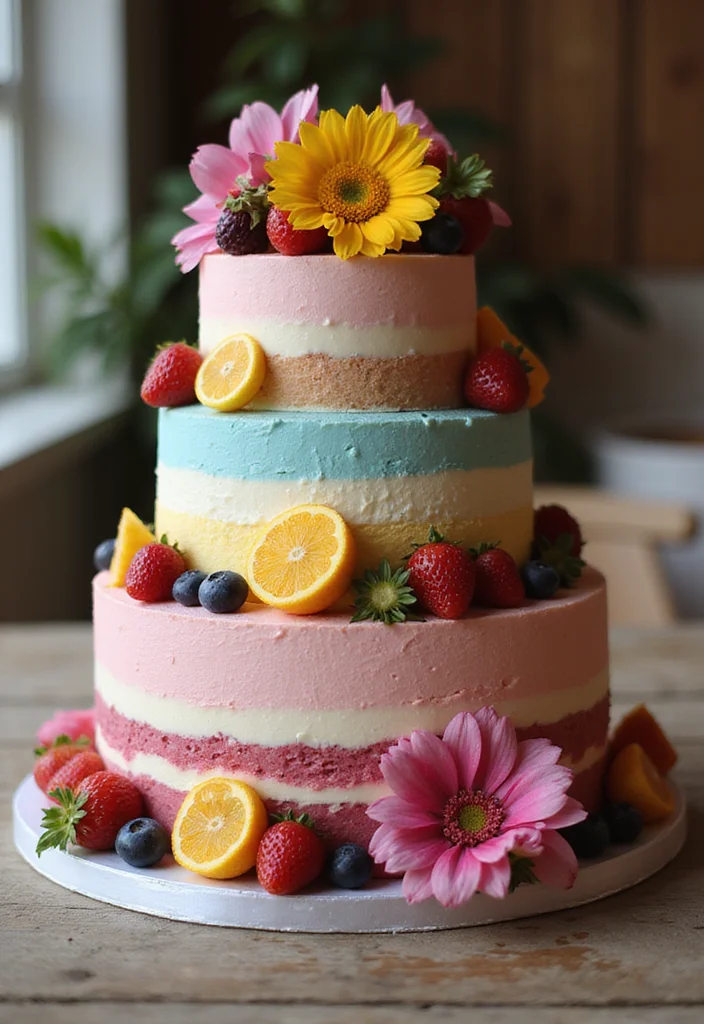 Throw the Ultimate Dior Birthday Bash with These 12 Cake Ideas! - 11. Elegant Stacked Layer Cake
