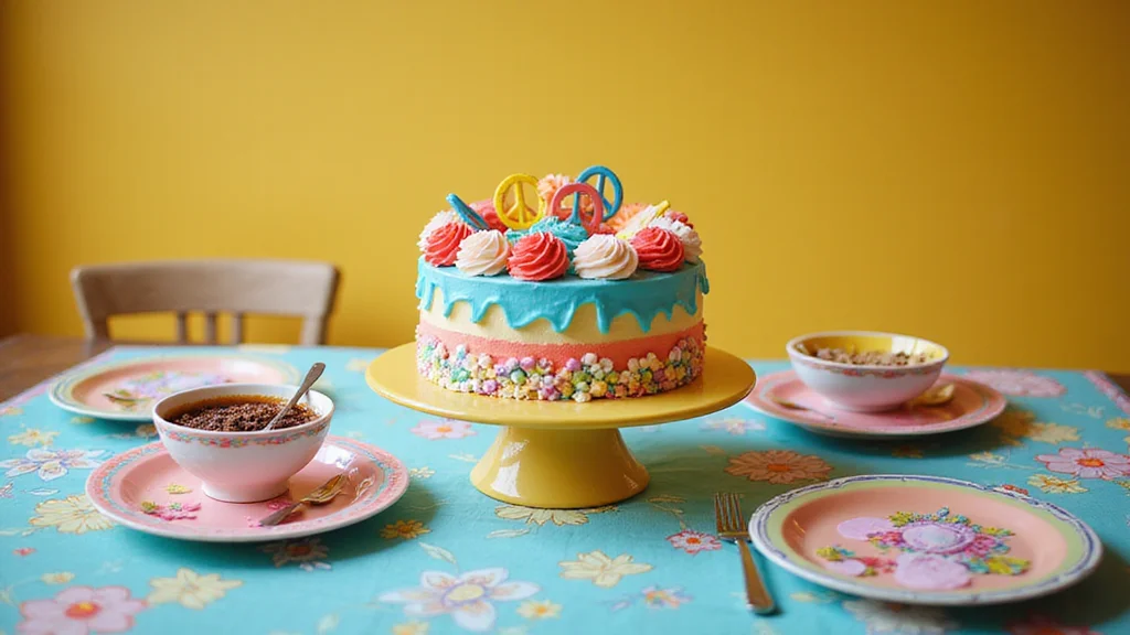 Whip Up This Classic 70s Theme Cake That'll Impress Everyone (Especially #4!)