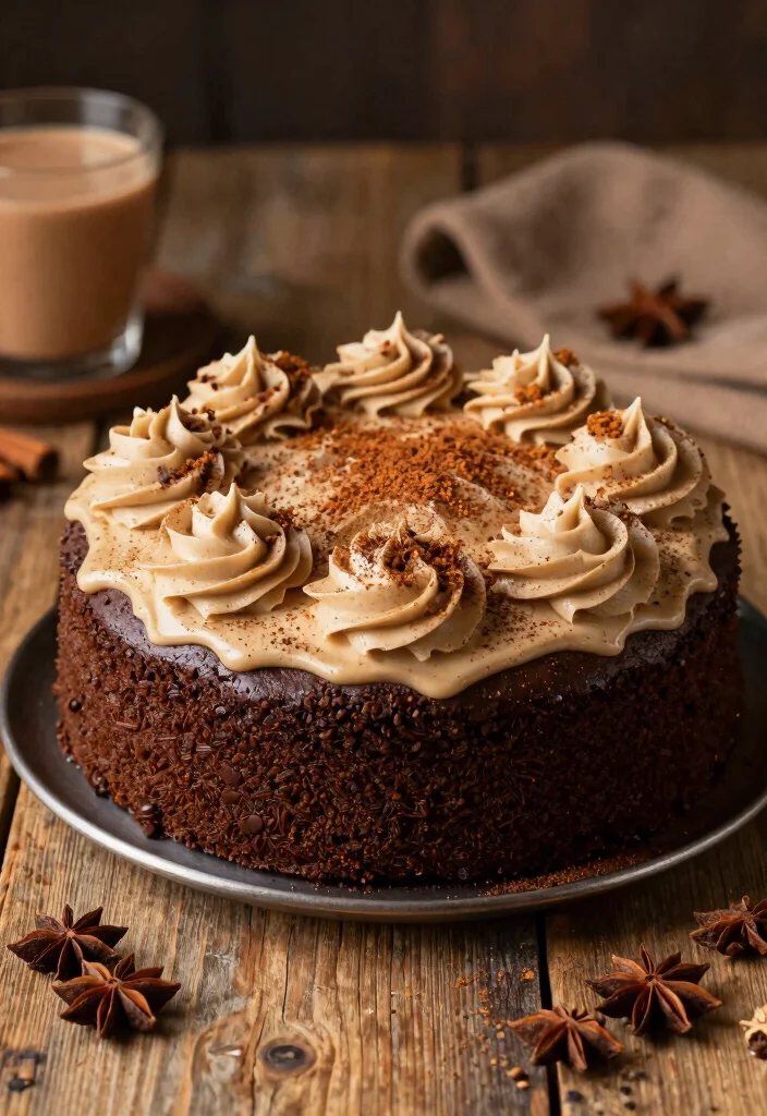 15 Black Heart Shaped Cake Ideas Dramatic Modern Style - 13. Chai-Spiced Dark Chocolate Cake 1