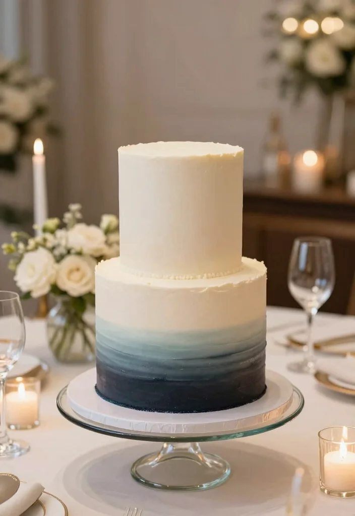 15 Chic Modern Cake Ideas for a Stylish 31st Birthday Celebration - 3. Ombre Cake Delight 1