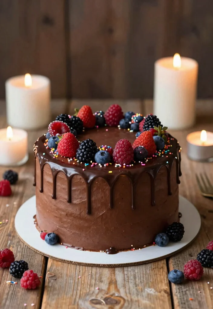 15 Chic Modern Cake Ideas for a Stylish 31st Birthday Celebration - 4. Chocolate Drip Cake 1
