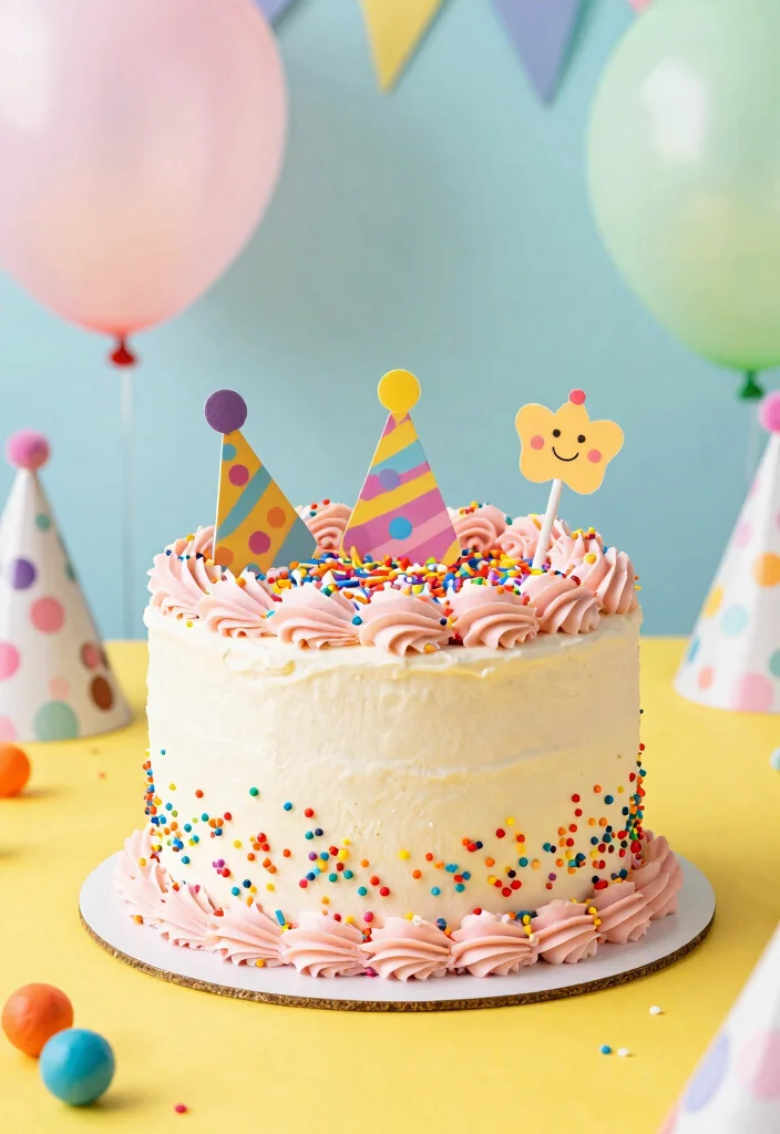 15 Chic Modern Cake Ideas for a Stylish 31st Birthday Celebration - 8. Classic Funfetti Cake 1