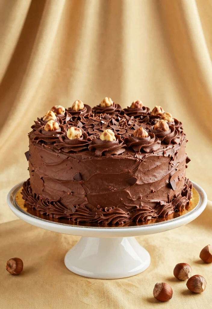 15 Christmas Chocolate Cake Ideas: Festive Cozy Dessert - 4. Vegan Chocolate Hazelnut Cake 1