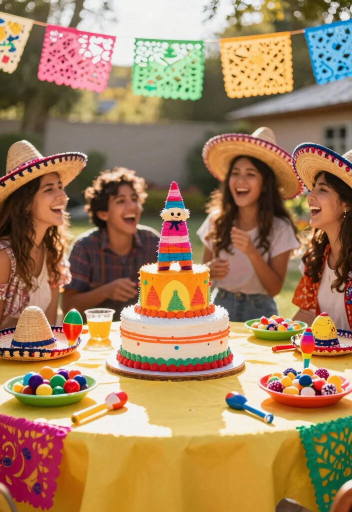 15 Ensaio Smash the Cake Ideas: Adorable Photo Inspiration - 1. Mexican Fiesta Cake Smash 1