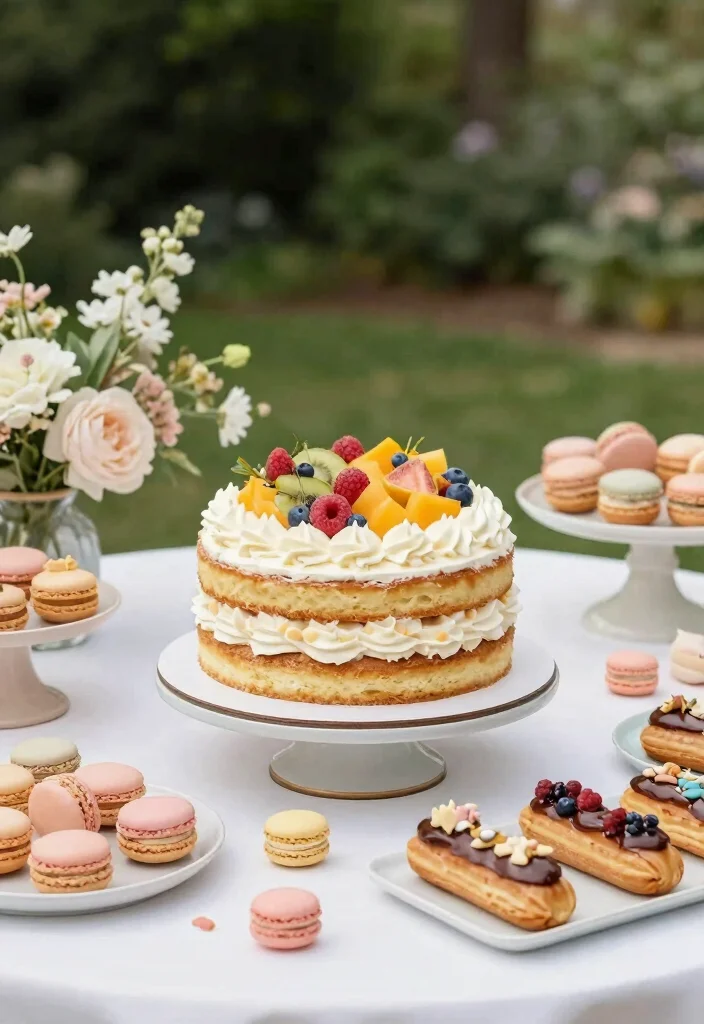 15 Ensaio Smash the Cake Ideas: Adorable Photo Inspiration - 4. French Pastry Elegance 1