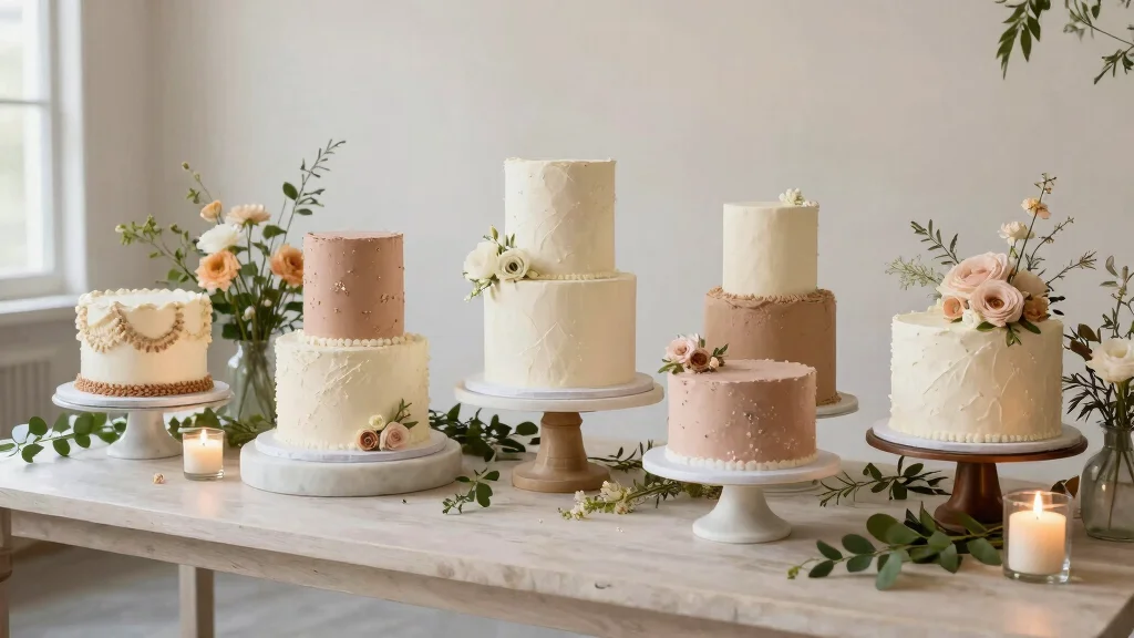 15 Flat Wedding Cake Ideas for a Modern, Unique Display