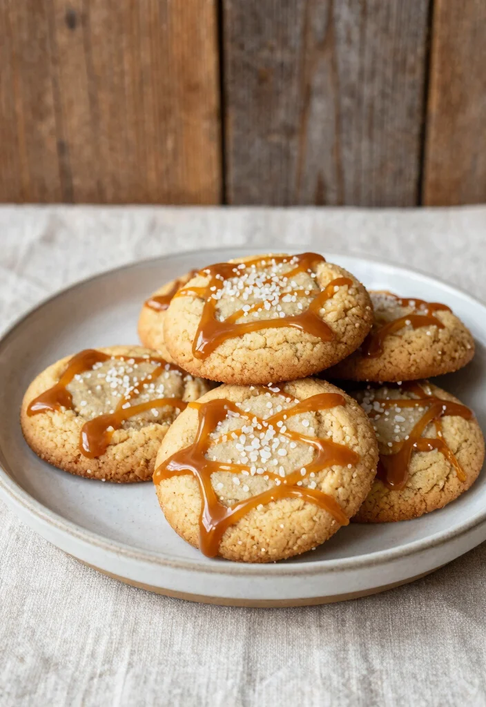 15 Toffee Cookie Recipe Ideas: Buttery Crunchy Treats - 4. Salted Caramel Toffee Cookies 1