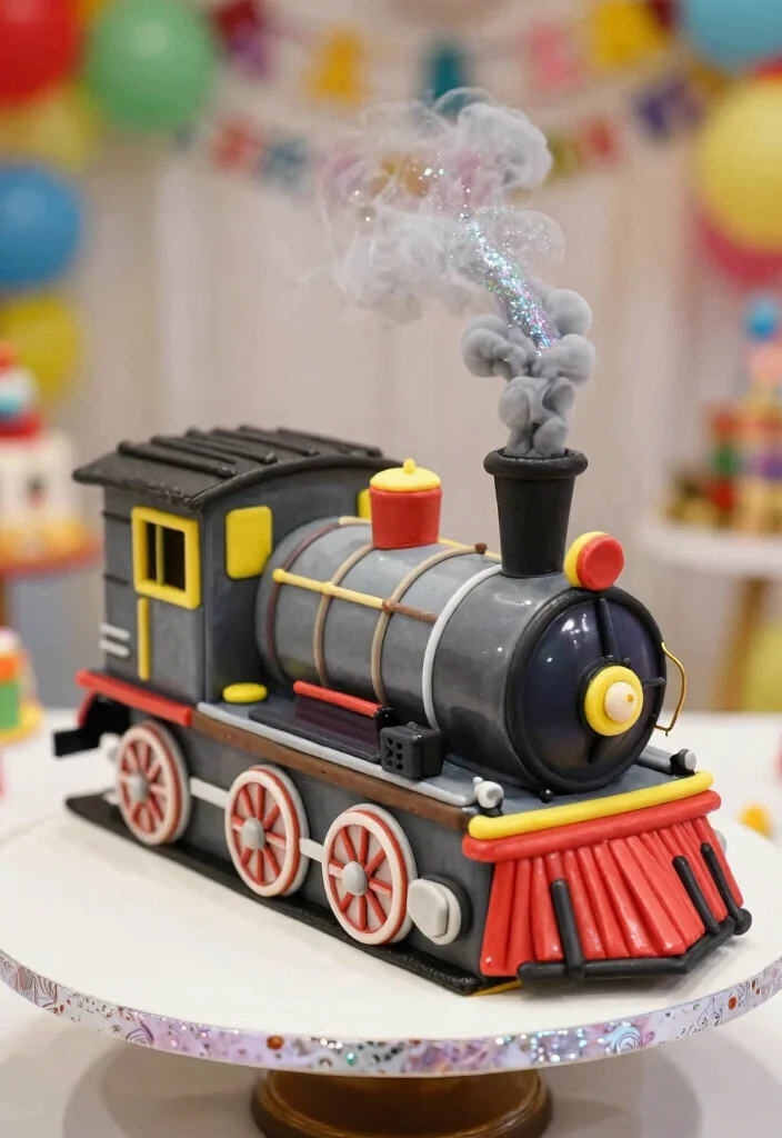 15 Train Birthday Cake Ideas Fun Classic Kids Theme - 8. 3D Train Cake 1