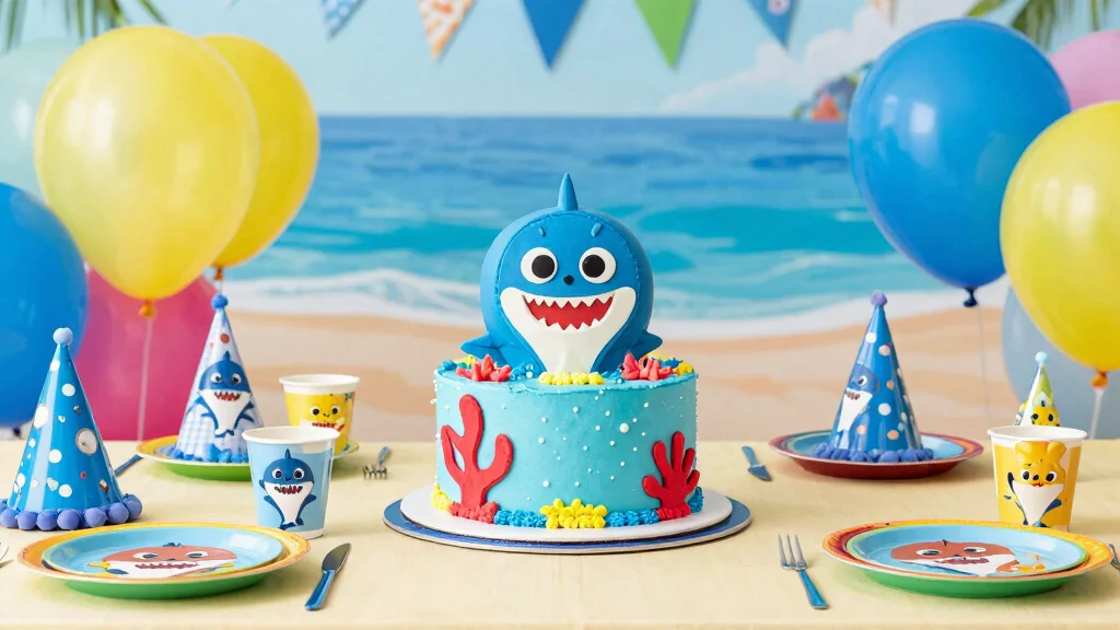 16 Baby Shark Smash Cake Ideas Bright Fun Theme