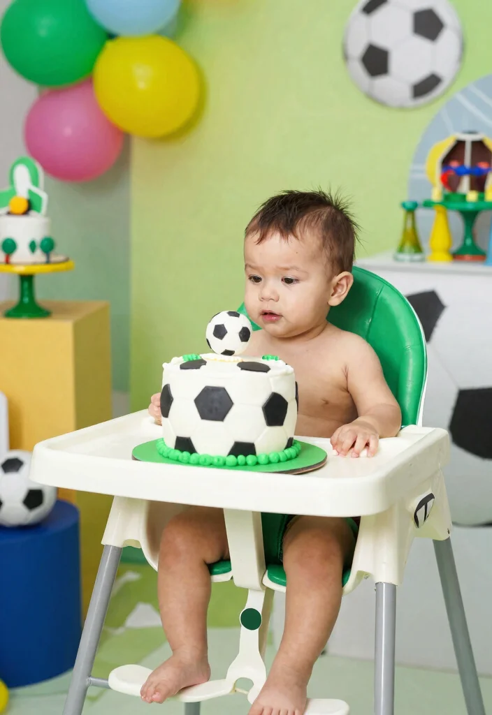 16 Cake Smash Boy Ideas Cute First Birthday Fun - 14. Sports Extravaganza 1