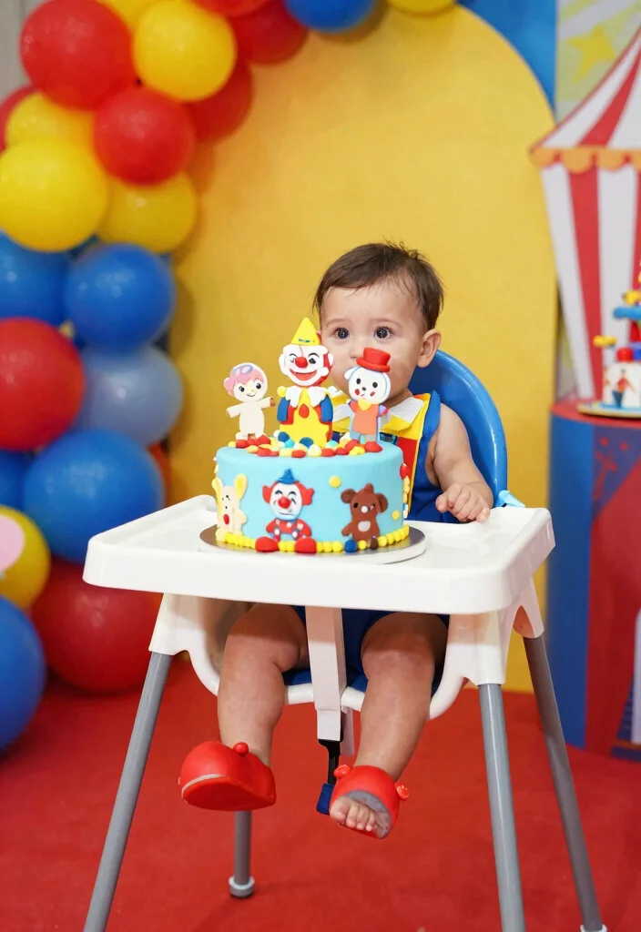 16 Cake Smash Boy Ideas Cute First Birthday Fun - 16. Circus Spectacular 1