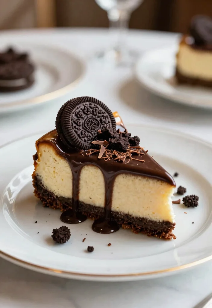 16 Cheesecake de Oreo Ideas: Creamy Chocolate Crunch - 7. Chocolate Oreo Cheesecake 1