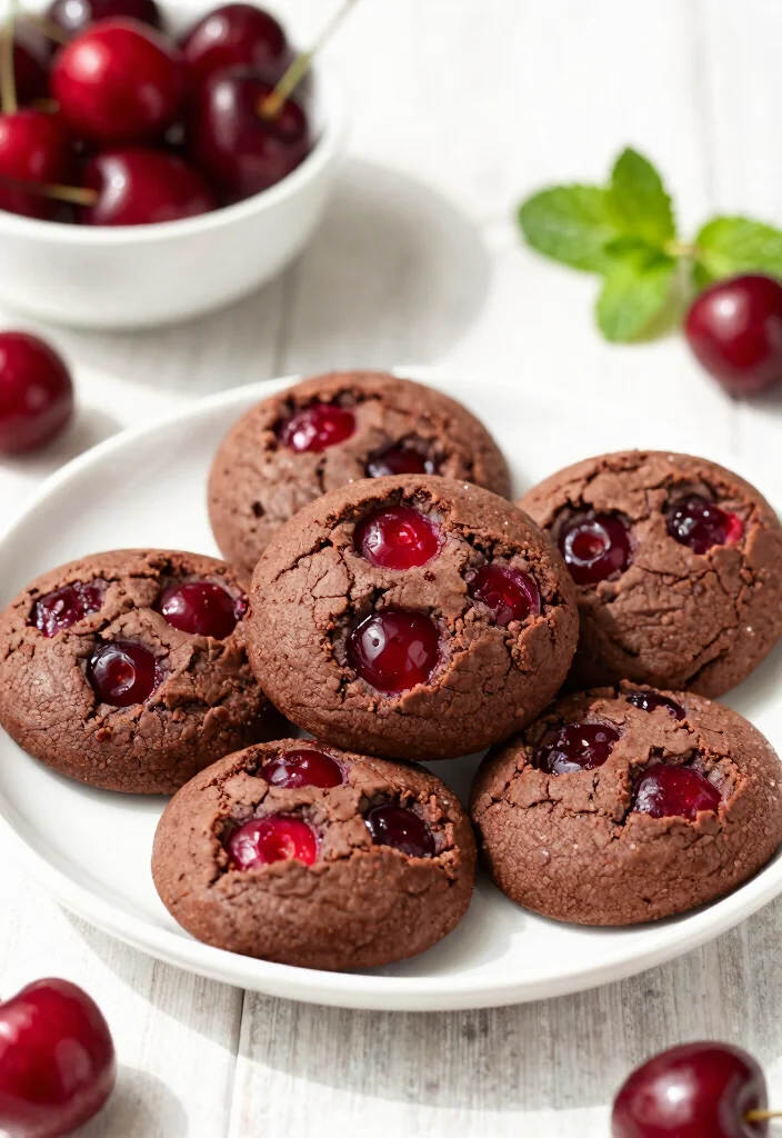 16 Chocolate Cake Mix Cookies Ideas: Quick Chewy Treats - 13. Cherry Chocolate Cake Mix Cookies 1