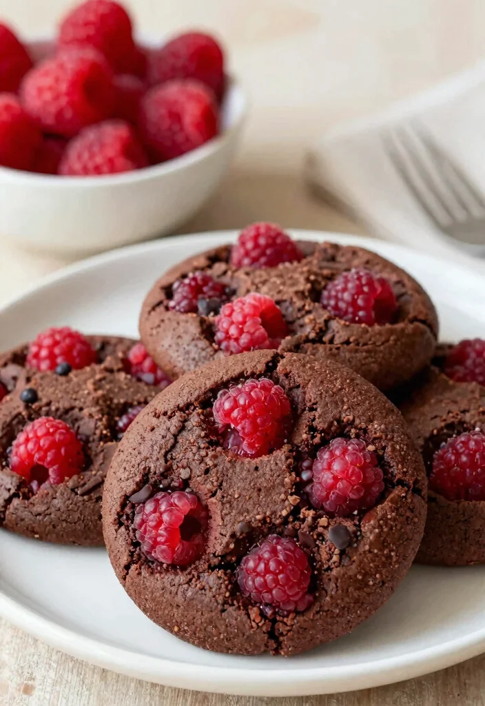 16 Chocolate Cake Mix Cookies Ideas: Quick Chewy Treats - 14. Raspberry Chocolate Cake Mix Cookies 1