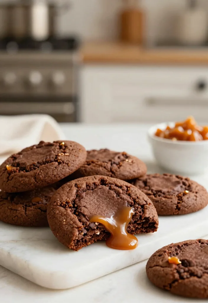 16 Chocolate Cake Mix Cookies Ideas: Quick Chewy Treats - 16. Caramel Chocolate Cake Mix Cookies 1