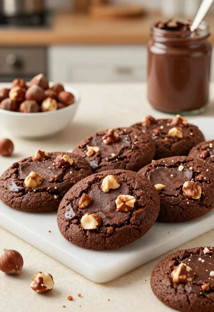 16 Chocolate Cake Mix Cookies Ideas: Quick Chewy Treats - 9. Chocolate Hazelnut Cake Mix Cookies 1