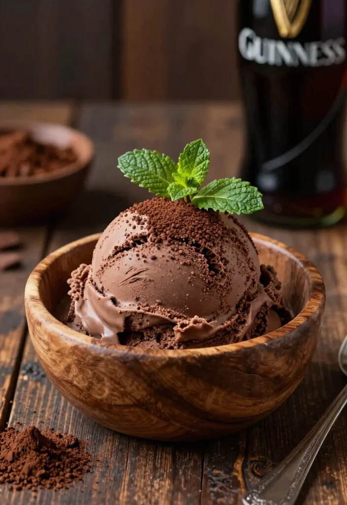 16 Chocolate Guinness Cake Ideas: Deep Moist Indulgence - 10. Chocolate Guinness Ice Cream 1