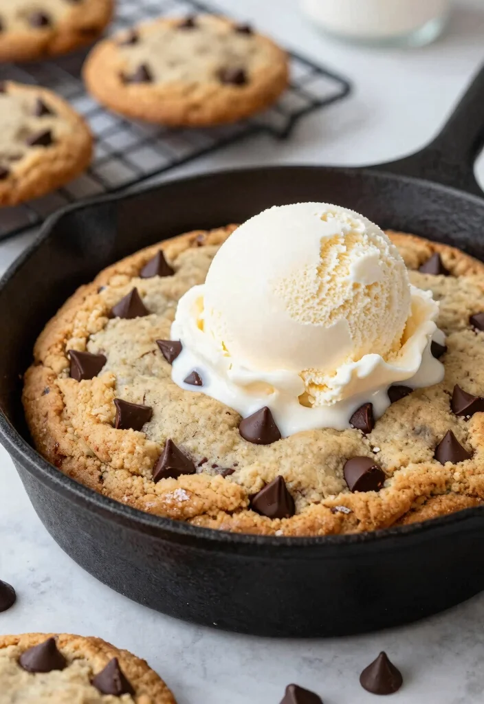 16 Deep Dish Cookie Recipe Ideas: Skillet Gooey Dessert - 1. Classic Chocolate Chip Deep Dish Cookie 1