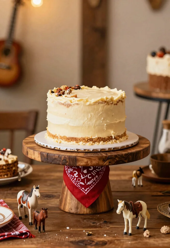 16 First Rodeo Smash Cake Ideas Cute Western Style - 16. Themed Cake Stands 1