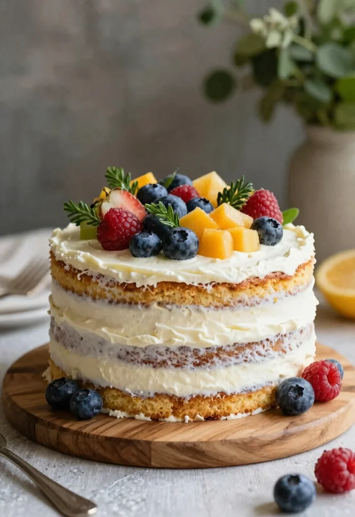 16 Happy Birthday Husband Cake Ideas Masculine and Stylish - 7. Rustic Naked Cake 1