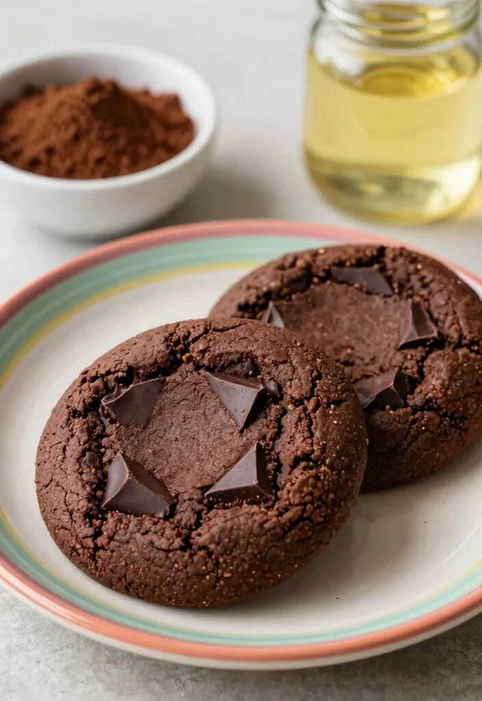 16 NYC Cookie Recipe Ideas: Thick Bakery Style Cookies - 3. Double Chocolate Vegan Cookies 1
