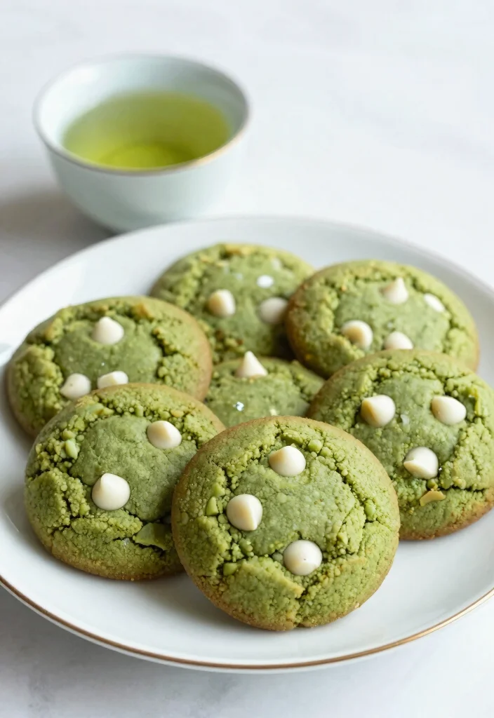 16 NYC Cookie Recipe Ideas: Thick Bakery Style Cookies - 6. Matcha White Chocolate Cookies 1