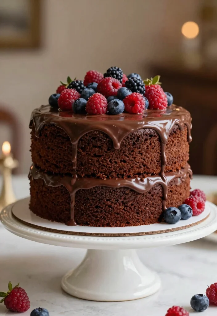 16 One Bowl Chocolate Cake Ideas for Easy No Mess Baking - 10. Triple Layer Chocolate Cake 1