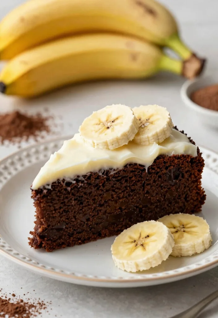 16 One Bowl Chocolate Cake Ideas for Easy No Mess Baking - 14. Chocolate Banana Cake 1