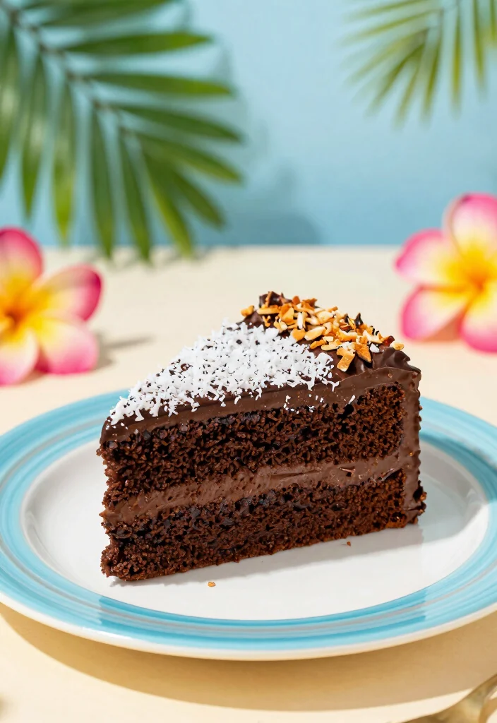 16 One Bowl Chocolate Cake Ideas for Easy No Mess Baking - 9. Chocolate Coconut Cake 1
