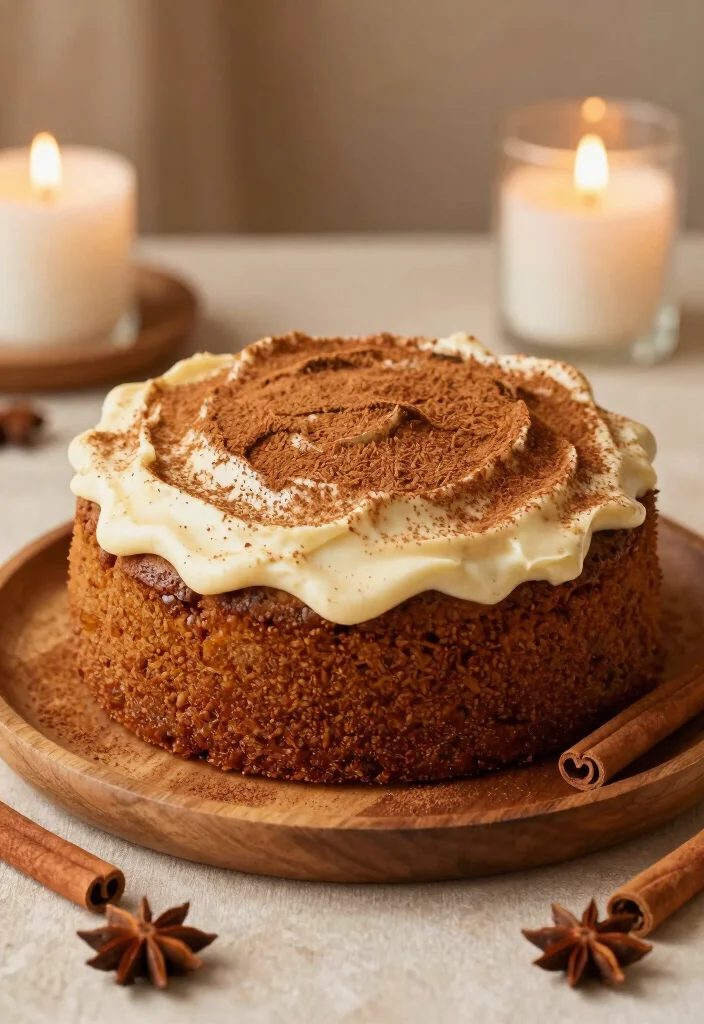 16 Red Heart Cake Design Ideas for a Bold Romantic Look - 10. Spice Heart Cake with Cinnamon Frosting 1