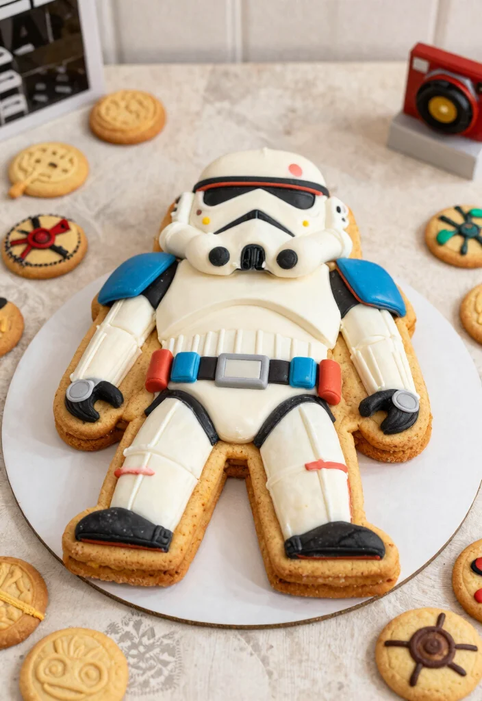 16 Star Wars Wedding Cake Ideas for a Nerdy Chic Celebration - 13. Star Wars Cookie Cakes 1