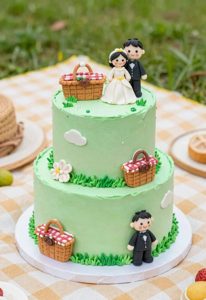16 Star Wars Wedding Cake Ideas for a Nerdy Chic Celebration - 15. Star Wars Picnic Cake 1