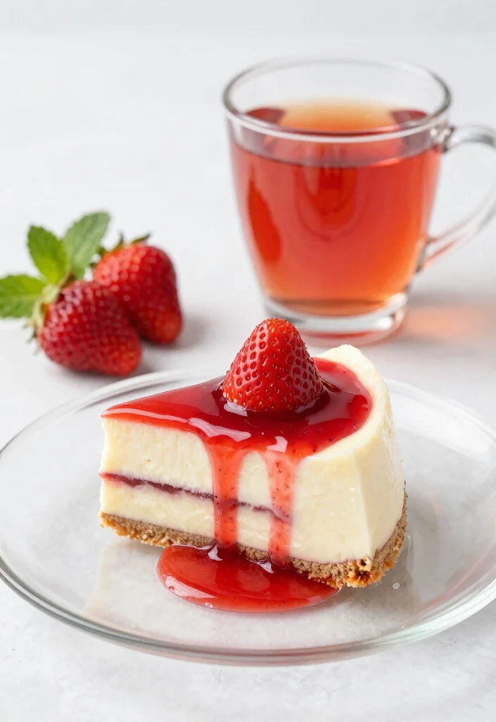16 Strawberry Cake Slice Ideas for Elegant Dessert Styling - 9. Strawberry Panna Cotta Cake Slice 1