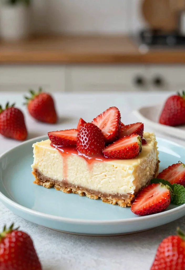 16 Strawberry Cheesecake Bars Ideas: Easy Sliceable Dessert - 1. Classic Strawberry Cheesecake Bars 1