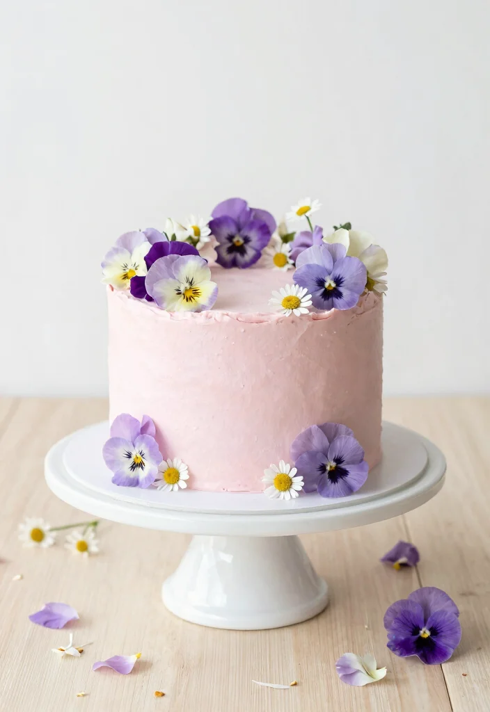 17 Birthday Cake 1 Year Ideas: Cute Smash Ready Designs - 3. Pastel Floral Smash Cake 1