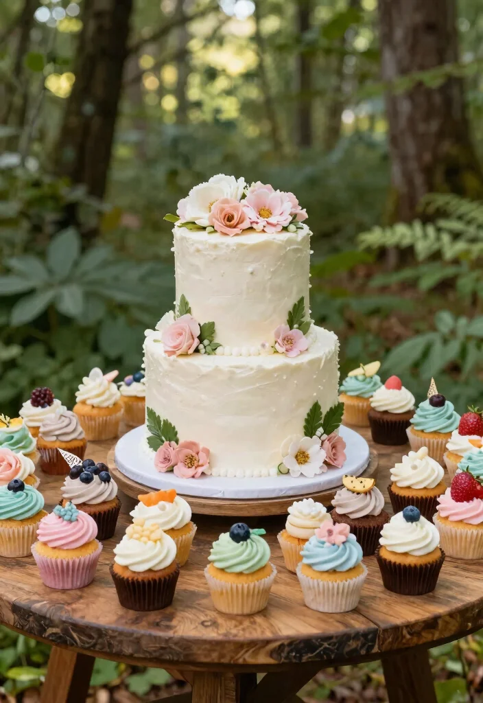 17 Forest Wedding Cake Ideas for Whimsical Natural Romance - 9. Edible Favors 1