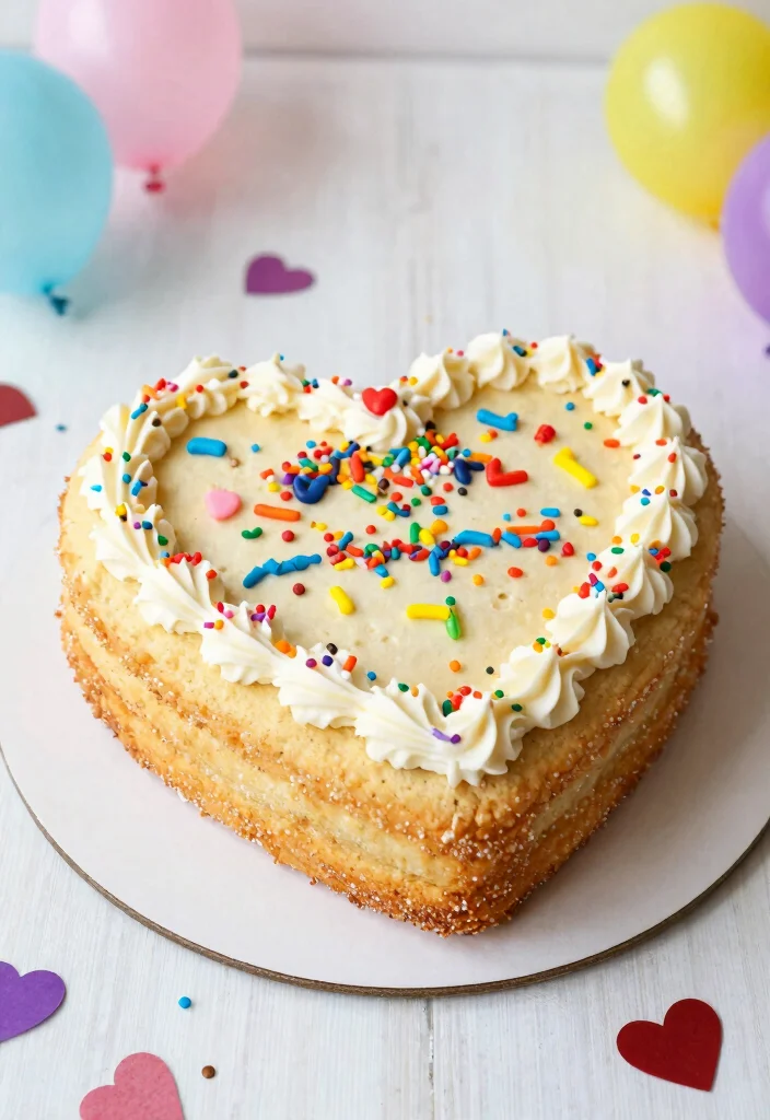17 Heart Shaped Gender Reveal Cake Ideas Cute Surprise Design - 11. Sugar Cookie Heart Cake 1